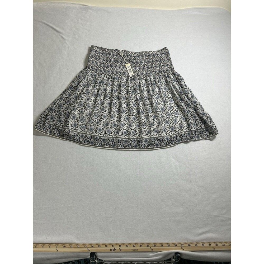 Max Studio Womens Skirt XL Floral Elastic Waist Lined NEW 274